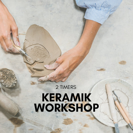 Kvinder laver keramik på keramikværksted i Odsherred. Billedet viser en kreativ workshop.