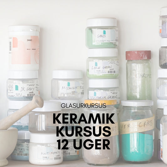 Keramik kursus på sjælland, glasurkursus for øvede