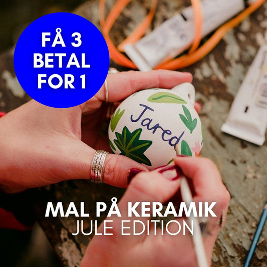 Mal på keramik // KÆMPE UDSALG FÅ 3 BETAL FOR 1 // Julegave workshop